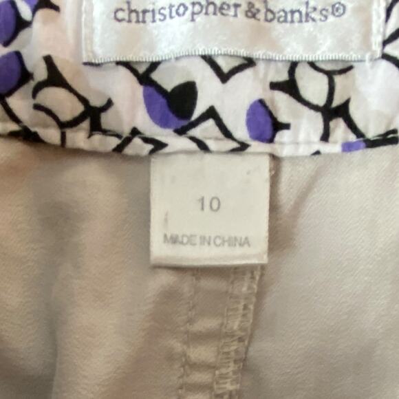 Christopher & Banks Woman's Khaki Cargo Skirt Size 10 - Picture 11 of 11